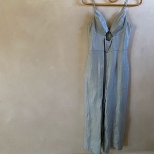 Pale Blue Iridescent Pant Suit